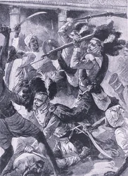 Die zweite Entlastung von Lucknow, Illustration aus 
