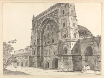 Ansicht einer Moschee, das heißt eines Grabmals, in Jionpoor [Jaunpur]