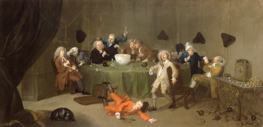 Eine moderne Mitternachtskonversation, ca. 1732