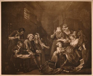 Ein Wüstling Fortschritt - 7: Fleet-Gefängnis, 1733