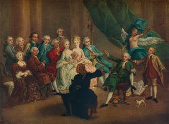 David Garrick im Grünen Zimmer, 18. Jahrhundert