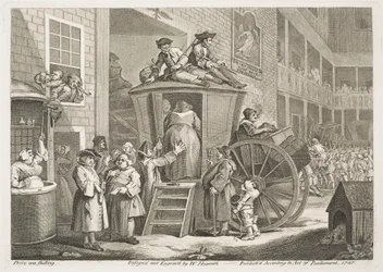 Die Postkutsche oder Der Innenhof des Gasthauses auf dem Lande
