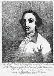 James Caulfield, 1. Earl of Charlemont, graviert von Joseph Haynes, 1782