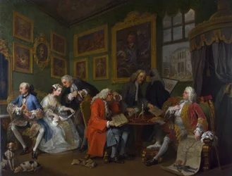 Heiratsmarkt: I - Der Ehevertrag, ca. 1743