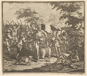 Die Begegnung mit Talgol und Magnano Siebzehn kleine Illustrationen für Samuel Butler..., 1721-26
