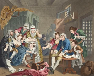 Der Wüstling im Gefängnis, Platte VII, aus 