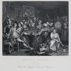 Der Werdegang eines Wüstlings: Tavernen-Szene