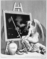 Die Zeit raucht ein Bild