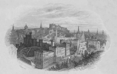Edinburgh vom Calton Hill, frühes bis mittleres 19. Jahrhundert