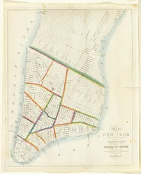 Karte der Stadt New York [bis zur East 53rd Street], 1885