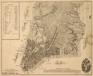 Plan der Stadt New-York [bis zur East 31st Street], 1817