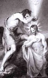 St. Johannes tauft Christus, aus 