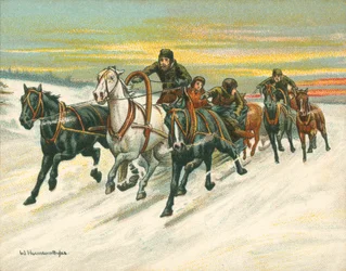 Historische und moderne Rennen, Russische Schlittenrennen