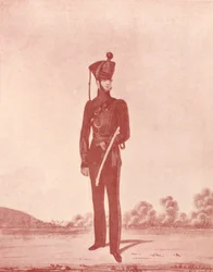 Offiziere der Madras Army Rifles, um 1837-1843, 1909