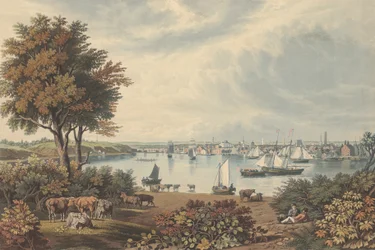 Baltimore in der Nähe von Whetstone Point, veröffentlicht 1831