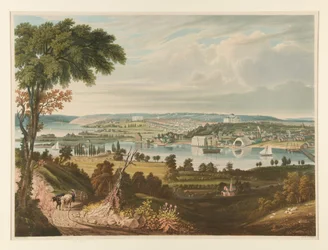 Die Stadt Washington von jenseits der Marinewerft aus