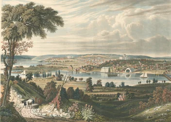 Stadt Washington: Von jenseits der Marinewerften, veröffentlicht 1834