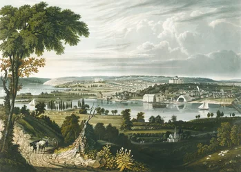 Stadt Washington von jenseits des Marinearsenals