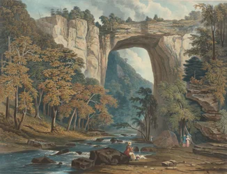 Ansicht der natürlichen Brücke, 1835