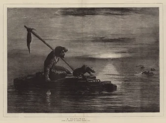 Ein Schiffbrüchiger