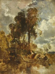 Aalkörbe an der Themse