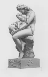 Die erste Wiege, graviert von W. Rolfe nach der Gruppe von A. H. Derby