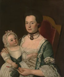 Mrs. Jacob Hurd und Kind, ca. 1762