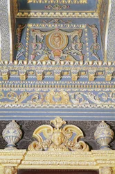 Detail der Decke im Blauen Samtzimmer (Detail)