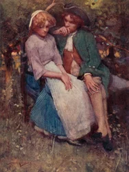 Illustration für Das verlassene Dorf von Oliver Goldsmith