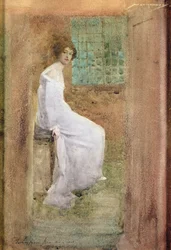 Dame in Weiß