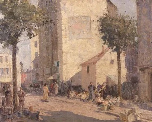 Keramik und Blumen, Dieppe