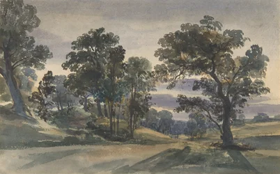 Eine Parklandschaft bei Dämmerung, ca. 1879