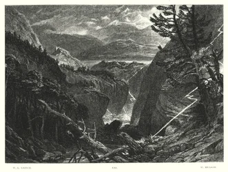 Lord Byrons Childe Harold, Gesang III, Strophe 96 (Gravur)