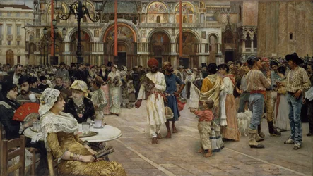 Die Piazza di San Marco, Venedig, 1883