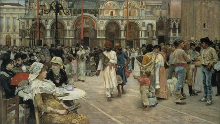 Der Markusplatz in Venedig, 1883