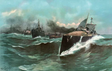 Spaniens Torpedoboot-Flottille auf dem Weg von den Kanaren nach Puerto Rico