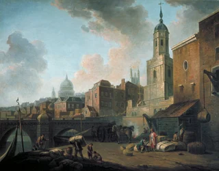 Fresh Wharf, nahe der London Bridge, ca. 1762