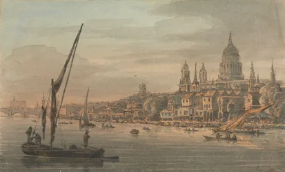 Die Stadt und St. Pauls vom Südufer