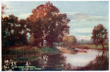 Der Fluss Cherwell, unterhalb der Parks