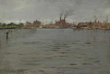 Hafenszene, Brooklyn Docks