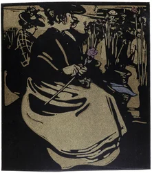Blumenhändler, London in „Types of London“ von William Nicholson (1872-1949)