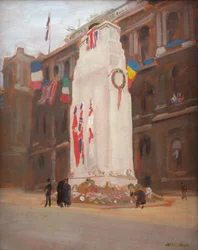 Das Kenotaph (Morgen der Friedensprozession)