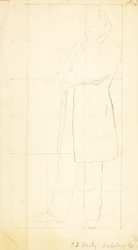 Stehender Mann, Gestikulierend