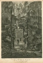 Ansicht der Kapelle im Garten von Strawberry Hill, Twickenham, London
