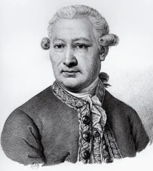 Porträt von Giovanni Alessandro Brambilla, Baron von Carpiano, italienischer Anatom, Pathologe und Arzt, Gravur