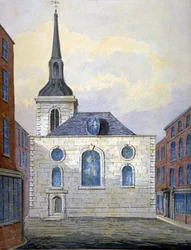 Kirche St. Mary Abchurch, City of London, um 1815