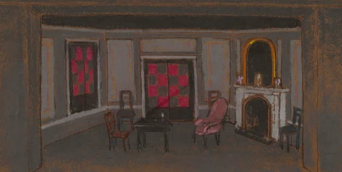 Alices Wohnzimmer--Falsches Proszenium (Bühnenbild)