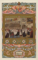 Die Hochzeit des zukünftigen Königs Edward VII. und der Königin Alexandra in der St. George