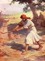 Gideon auf der Tenne, Richter vi