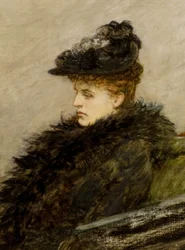 Die Federboa, um 1892